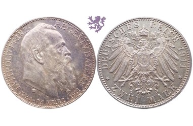 2 mark, 1911. Luitpold Prinz