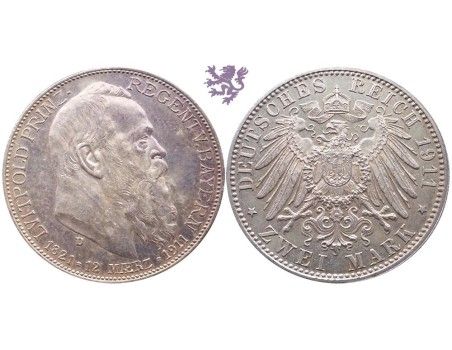 2 mark, 1911. Luitpold Prinz