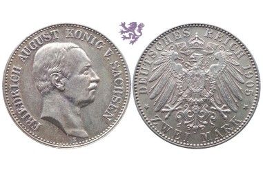 2 mark, 1905. Friedrich August Konig