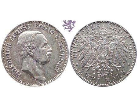 2 mark, 1905. Friedrich August Konig