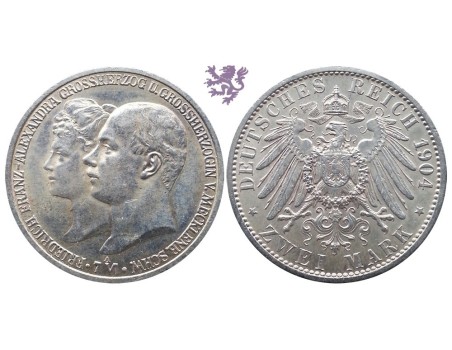 2 mark, 1904. Friedrich&Alexandra