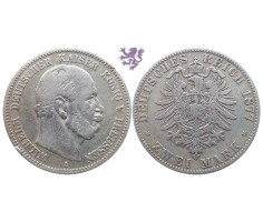 2 mark, 1877. Wilhelm I