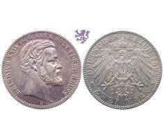 2 mark, 1892. Heinrich XXII