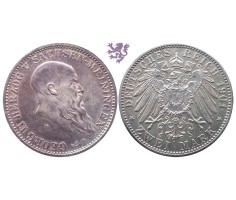 2 mark, 1901. Georg II Herzog