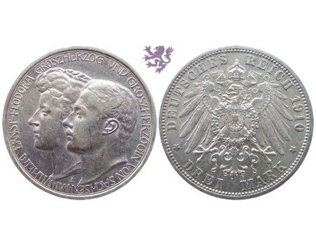 3 mark, 1910. Wilheim&Feodora