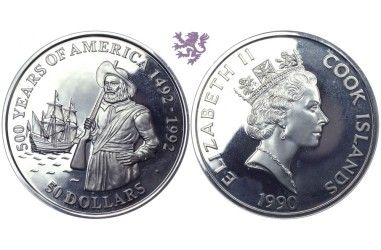 50 dollars, 1990. 500 Years of America