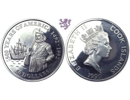 50 dollars, 1990. 500 Years of America