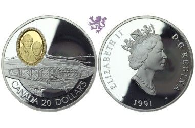 20 dollars, 1991. Canada