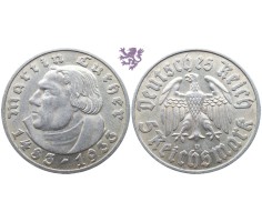 5 Reichsmark, 1933. Martin Luther