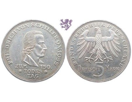 5 mark, 1955. Friedrich Schiller