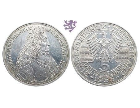 5 mark, 1955. Ludwig Wilhelm