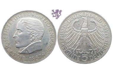 5 mark, 1957. Joseph Freiherr