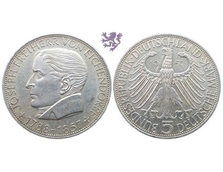 5 mark, 1957. Joseph Freiherr