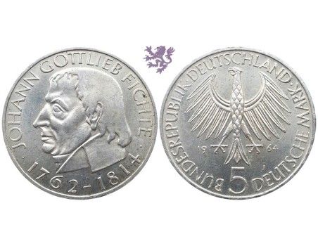 5 mark, 1964. Johann Gottlieb Fichte