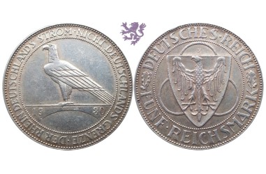5 Reichsmark, 1930. Liberation of Rhineland