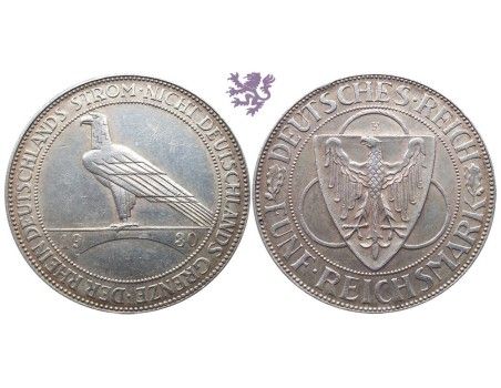 5 Reichsmark, 1930. Liberation of Rhineland