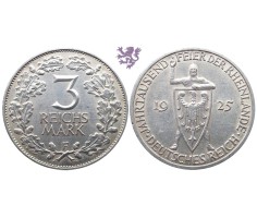 3 Reichsmark, 1925. Rheinlande