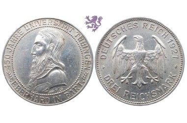 3 mark, 1927. 450 Jahre Universitat Tubingen