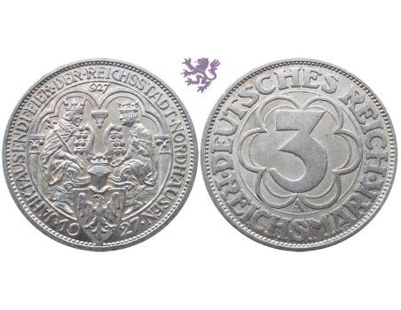 3 Reichsmark, 1927. Nordhausen