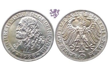 3 Reichsmark, 1928. Durer