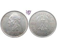 3 Reichsmark, 1932. Goethe