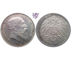 5 mark, 1904. Friedrich Grosherzog Von Baden