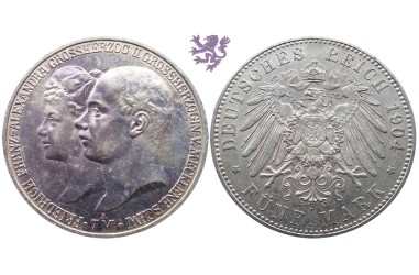 5 mark, 1904. Friedrich&Alexandra