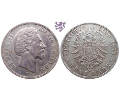 5 mark, Ludwig II Koenig