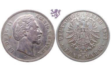 5 mark, Ludwig II Koenig