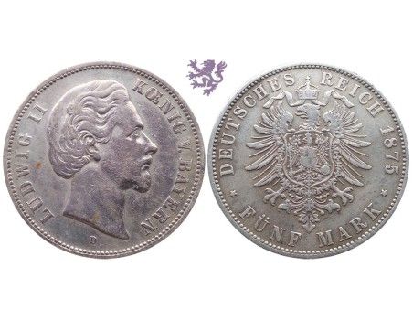 5 mark, Ludwig II Koenig