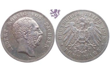 5 mark, 1898. Albert Sachsen