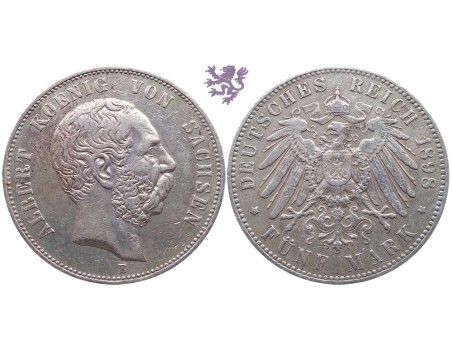 5 mark, 1898. Albert Sachsen
