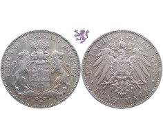 5 mark, 1904. Hamburg