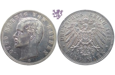 5 mark, 1913. Otto Koenig Von Bayern
