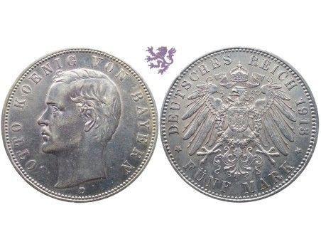 5 mark, 1913. Otto Koenig Von Bayern