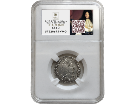 1/10 Ecu, 1711., Louis XIV, Pau