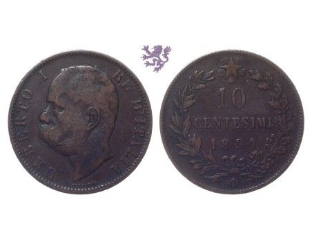 LOT 2x 10 Centesimi 1866, 1894.