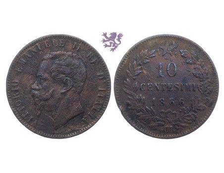 LOT 2x 10 Centesimi 1866, 1894.