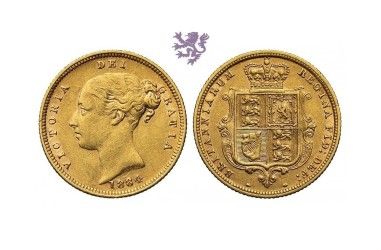 ½ Sovereign, 1884., Victoria