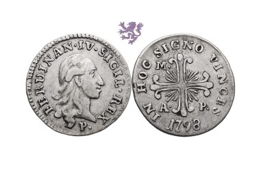 10 grana, 1798. Ferdinand IV, Italian States, Kingdom of Naples