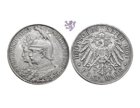 5 mark, 1901. Wilhelm II