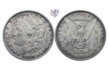 1 dollar, 1897. Morgan dollar