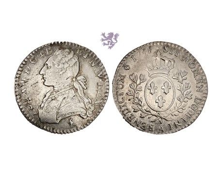 ⅒ Ecu, 1777, Louis XVI
