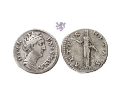 Diva Faustina I, 140/1, AR Denarius