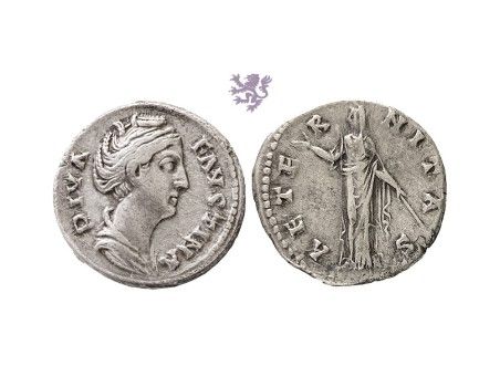 Diva Faustina I, 140/1, AR Denarius