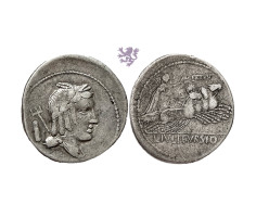Denarius, 80 B.C., Lucius Julius Bursio