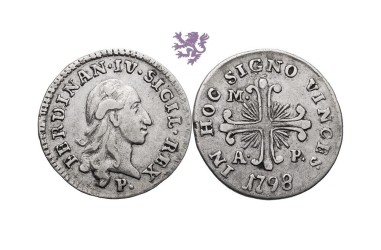 0 grana, 1798. Ferdinand IV, Italian States, Kingdom of Naples