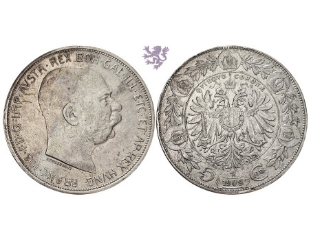 5 corona, 1909. Franc Jozef