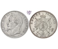5 francs, 1870. Napoleon III