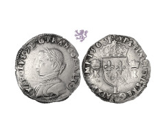 ½ Teston, 1563., Charles IX, Bayonne